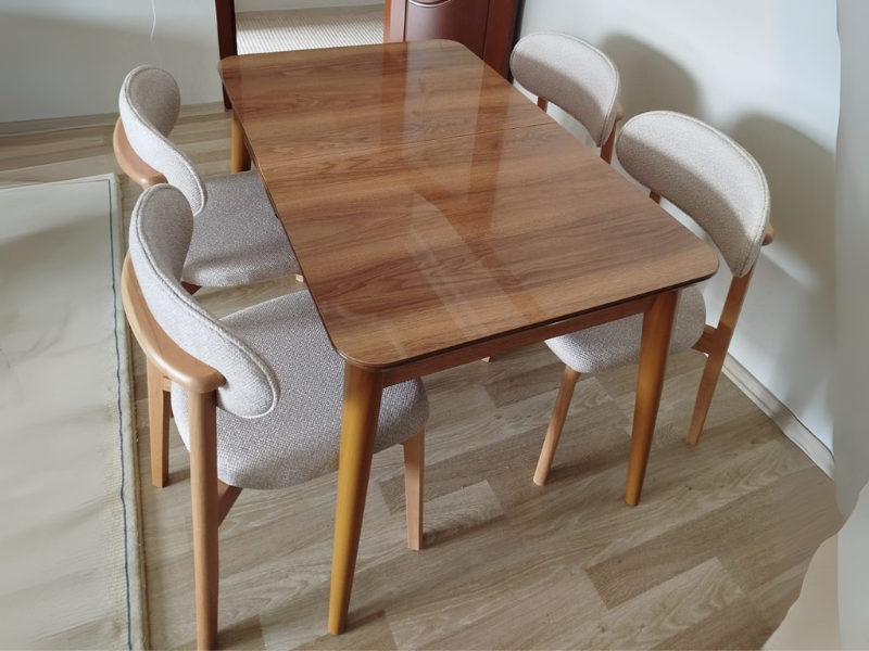 EleganceWood 4 Kişilik Masa Takımı